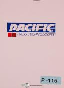 Pacific-Pacific 100, Straight Side Press Brake Operation Wiring Maintenance Parts Manual-100-100-14-01